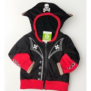 Doodle Pants Pirate 3D Hoodie 18M Toddler Halloween Costume NWT